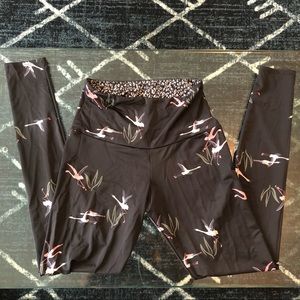 ONZIE - HIGH RISE LONG LEGGING - PINK FLAMINGO